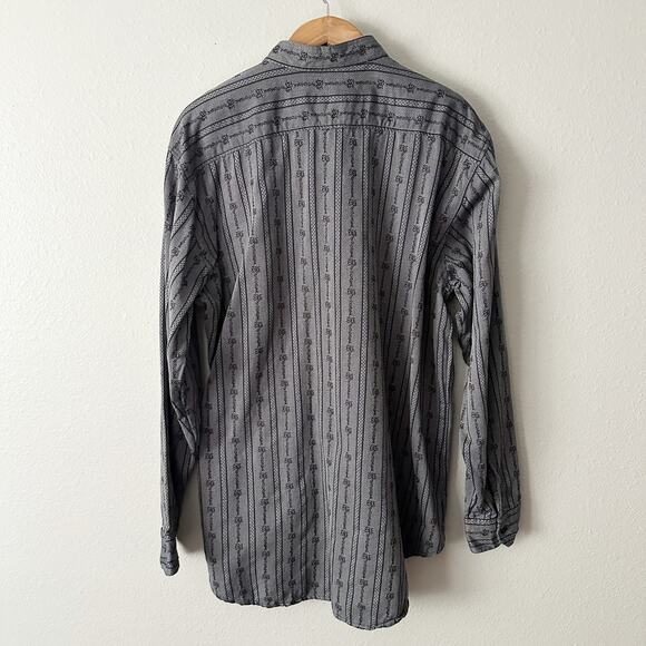 Atrium Tyrolean Style Cotton Long Sleeve Button Shirt Men's Size XL - Picture 11 of 13